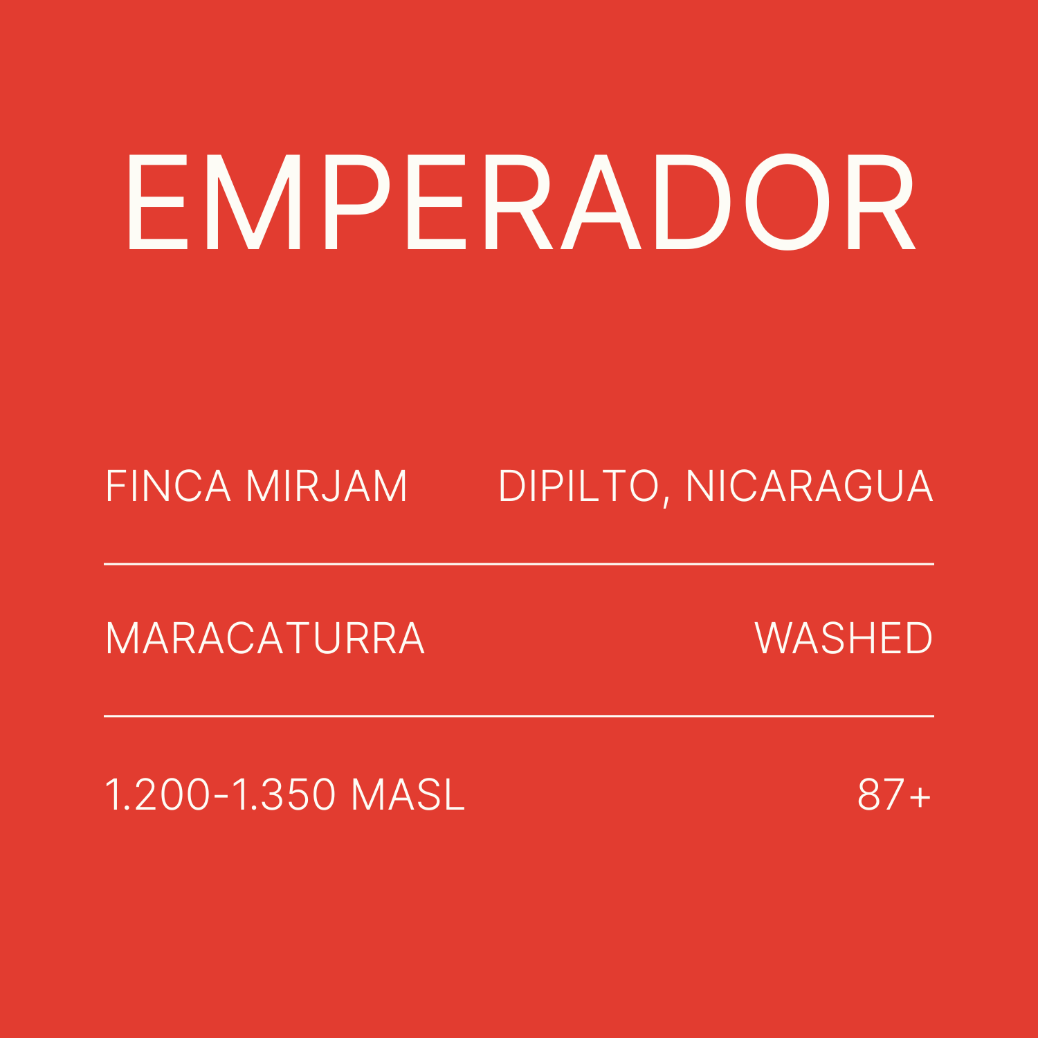 Emperador - Maracaturra Washed