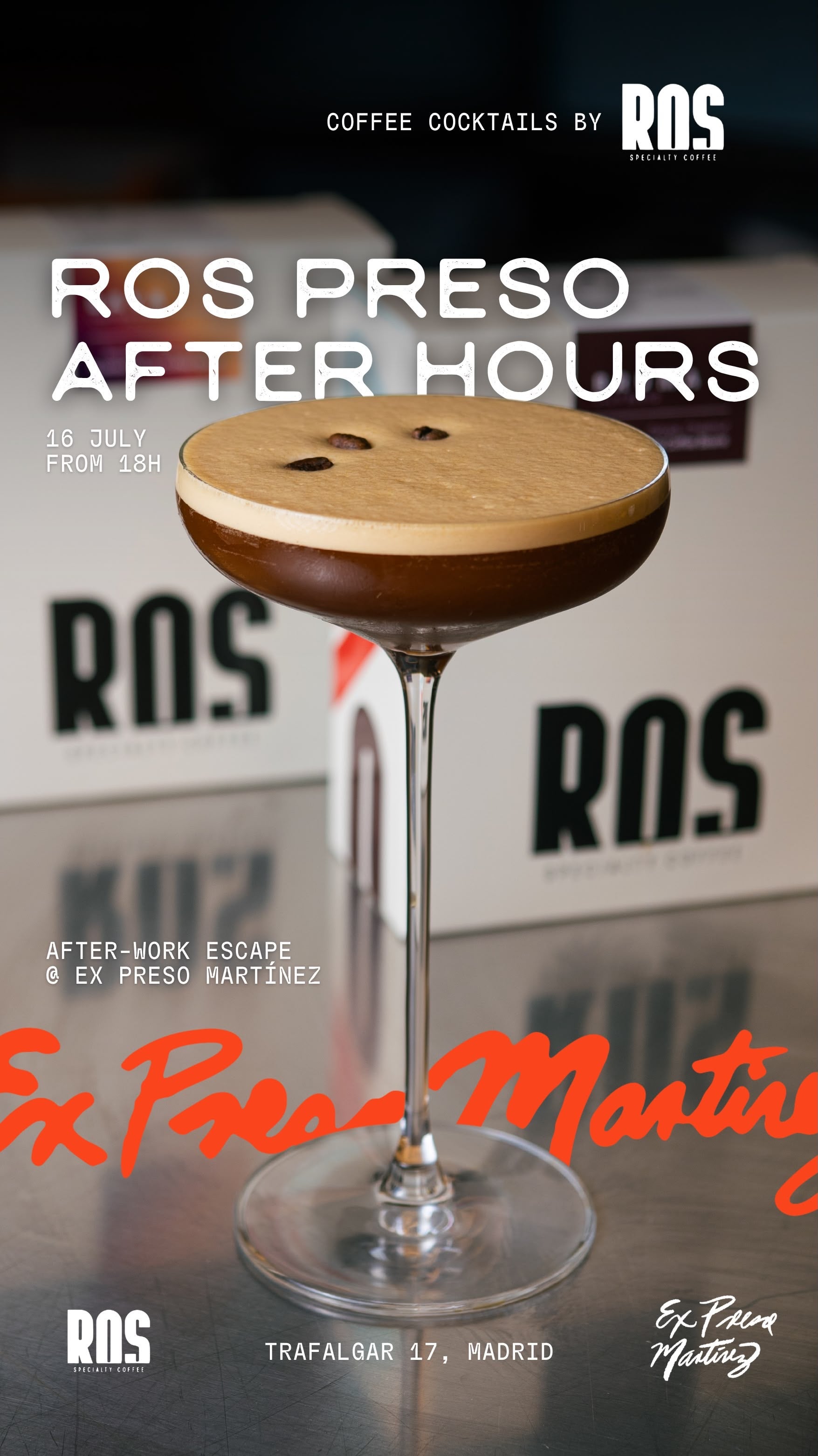 Coffee Cocktail Event in Madrid: ROS Preso After Hours at Ex Preso Martínez