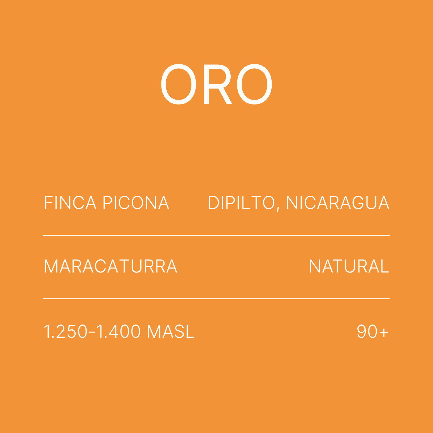 Oro - Competition Maracaturra Natural